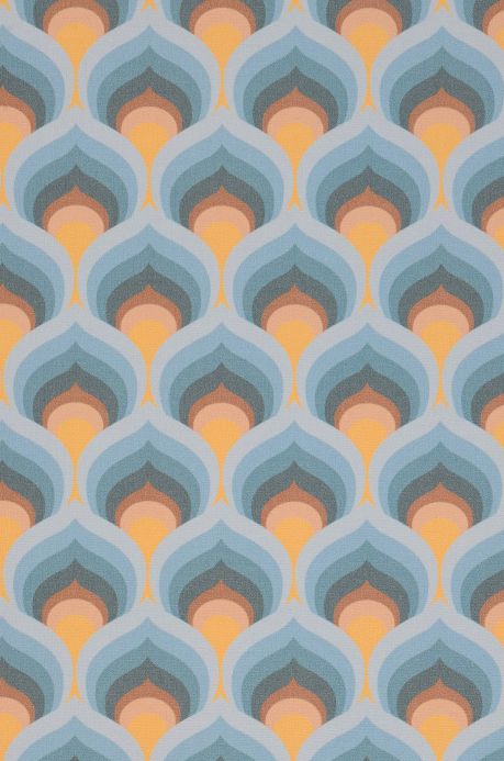 Vinyl Wallpaper Wallpaper Marlon shades of blue A4 Detail
