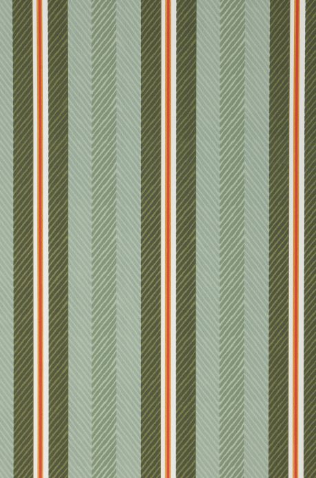 Striped Wallpaper Wallpaper Stellar shades of green A4 Detail