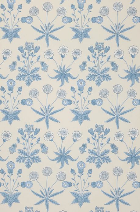Papel de parede William Morris Papel de parede Vatea azul pastel Largura do rolo
