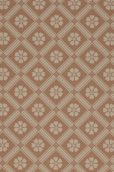 Scandinavian Wallpaper Wallpaper Juhani greyish beige-red A4 Detail