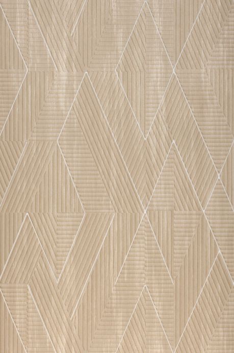 Geometric Wallpaper Wallpaper Robin light grey beige Roll Width