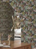 Wallpaper Adelia shades of green | Wallpaper from the 70s