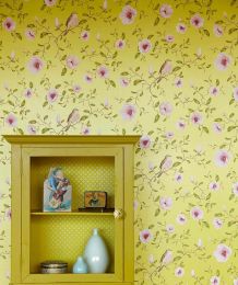 Wallpaper Sanja yellow green lustre