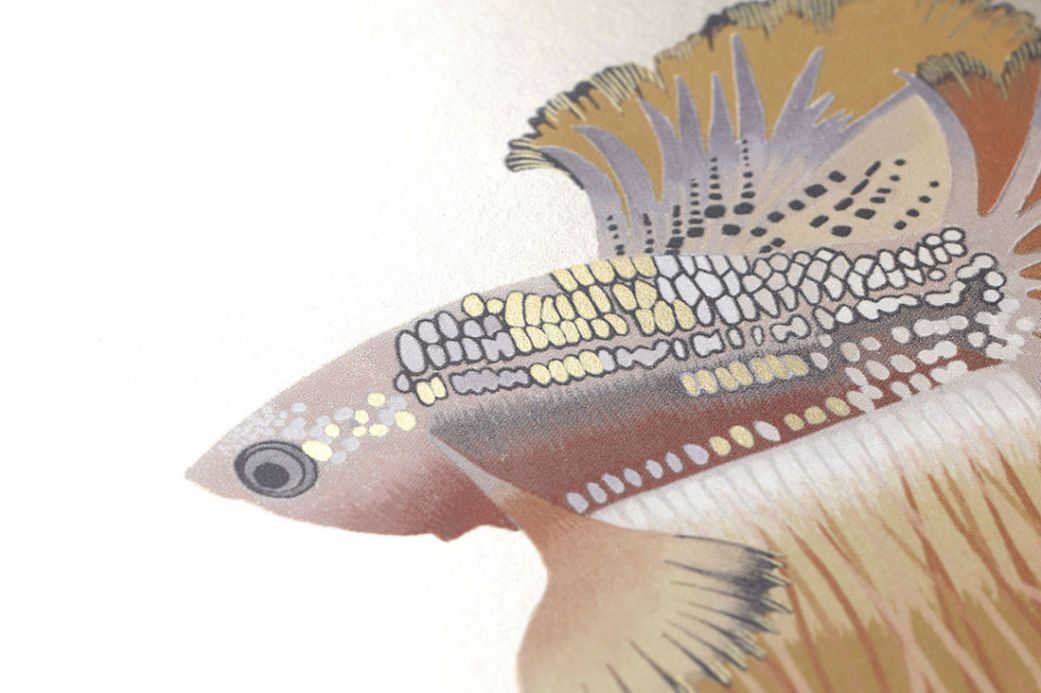 Tapeten mit Fischen Tapete Servatius Hellperlbeige Detailansicht