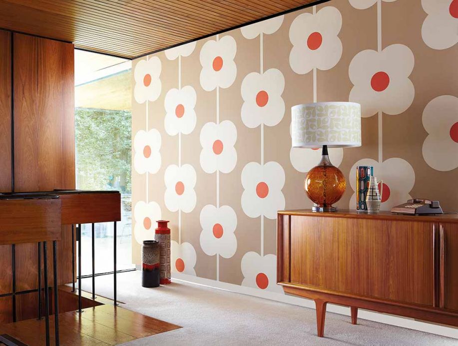 Non-woven Wallpaper Wallpaper Janus red Room View
