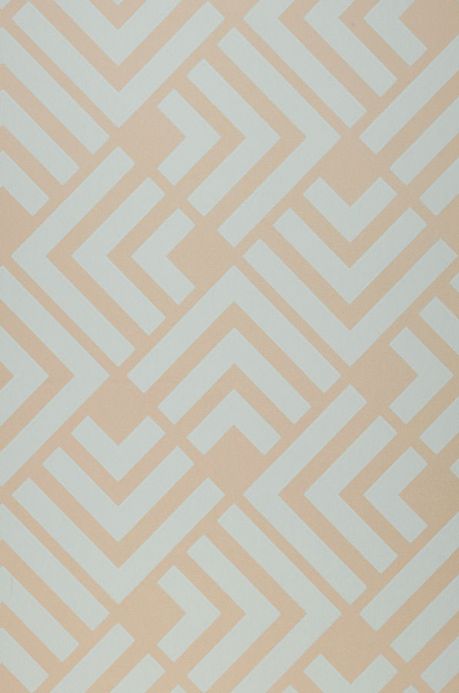 Papier peint géométrique Papier peint Levitus brun beige clair Largeur de lé