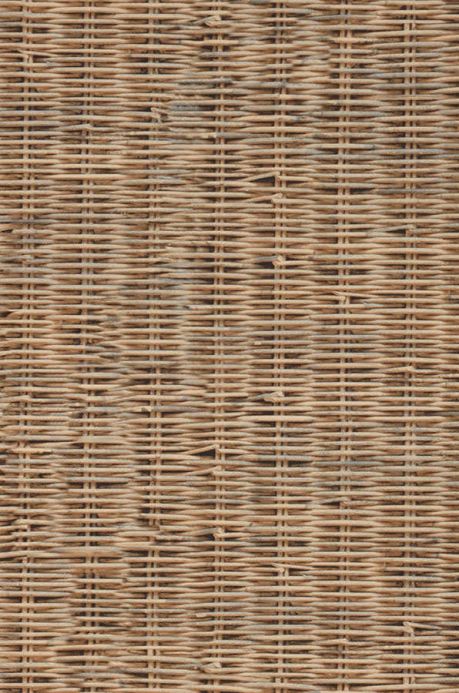Shabby Chic Wallpaper Wallpaper Rattan Weave light brown beige A4 Detail