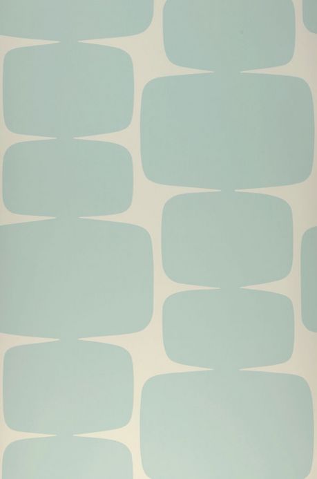 Papier peint géométrique Papier peint Waris turquoise menthe clair Largeur de lé
