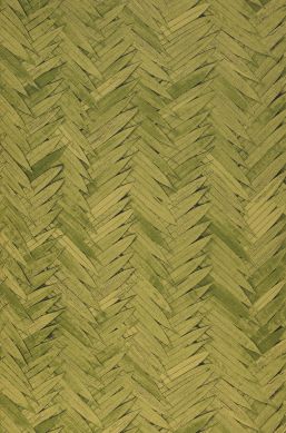 Wallpaper Palm Leaves yellow green Bahnbreite