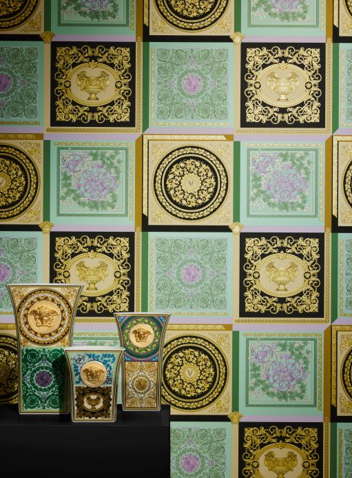 Versace Wallpaper Wallpaper Minerva light green Room View