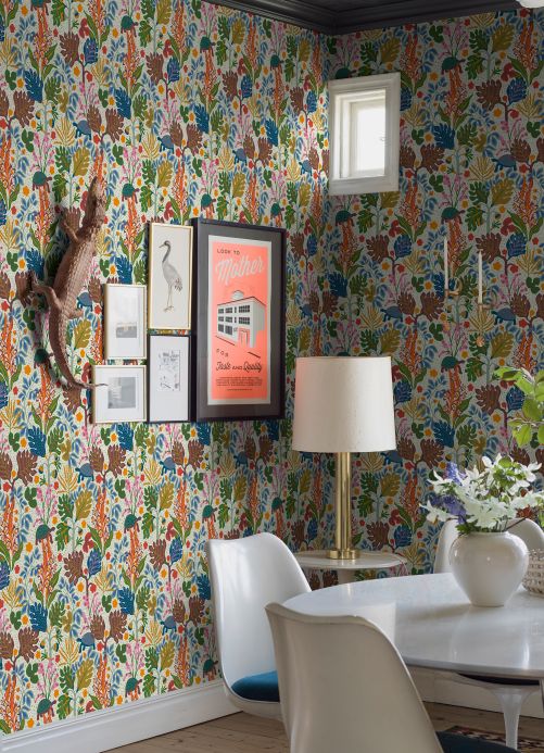 Wallpaper Wallpaper Botanis multi-coloured Room View