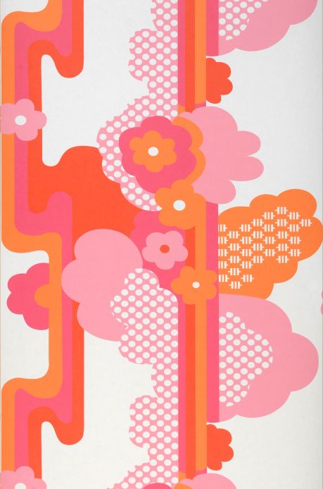 Pink Wallpaper Wallpaper Avantgarde orange Roll Width