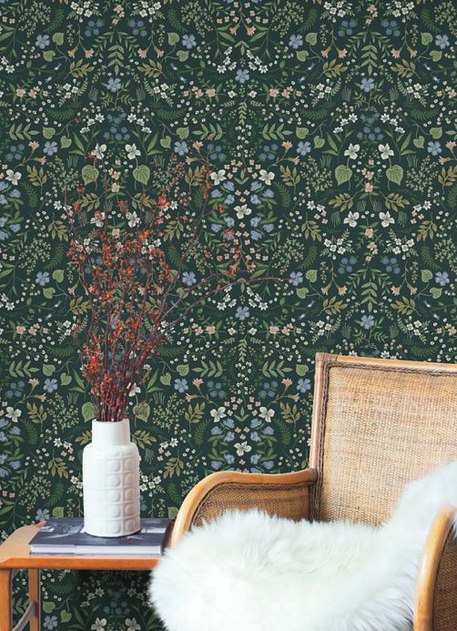 Wallpaper patterns Wallpaper Wildwood fir tree green Room View