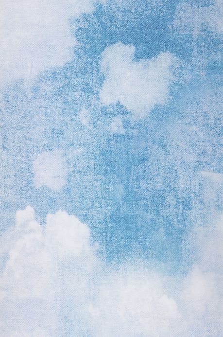 Papel pintado Fotomural Asali tonos de azul Ancho rollo
