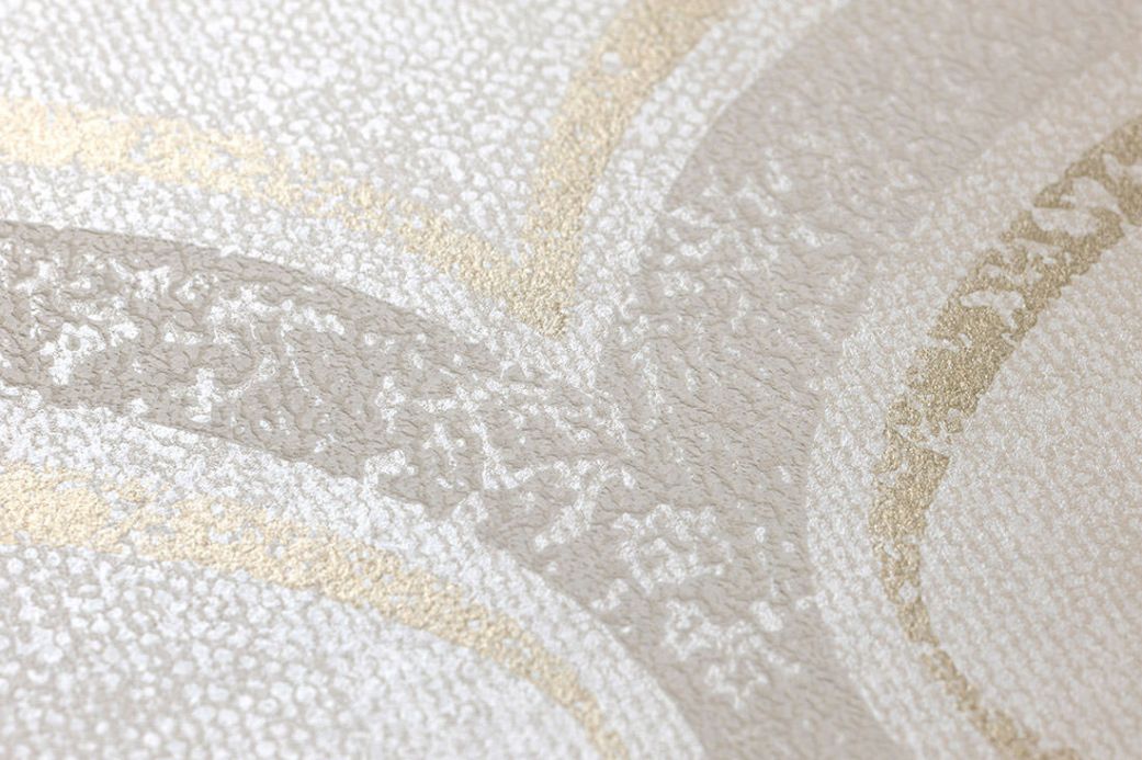 Archiv Wallpaper Hulda cream shimmer Detail View