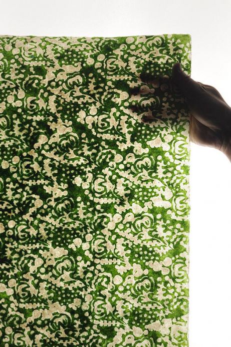 Designer Wallpaper Sangpo pea green Detail View