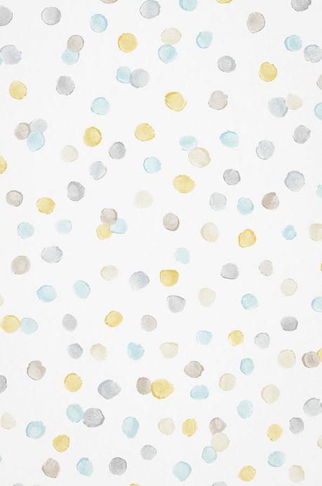 Eco-friendly Wallpaper Wallpaper Uncountable Dots mint turquoise A4 Detail