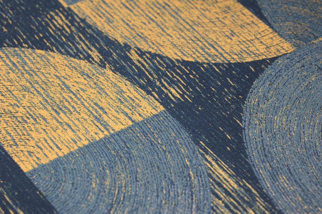Geometric Wallpaper Wallpaper Libertas azure blue Detail View
