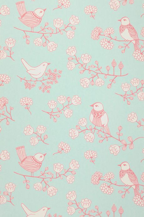 Bird Wallpaper Wallpaper Sugar Tree antique pink Roll Width