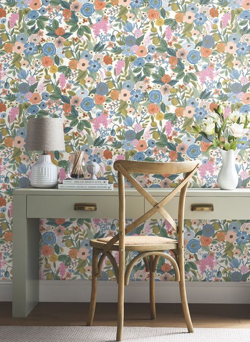 Peel and stick Wallpaper Self-adhesive wallpaper Garden Party multi-coloured Room View