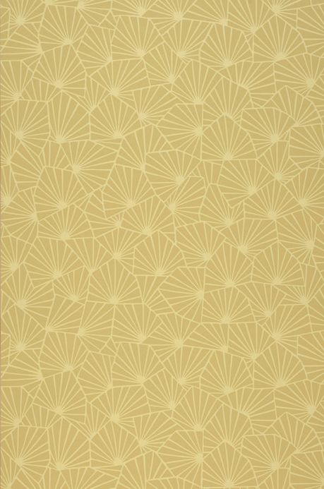 Papier peint design Papier peint Elma jaune sable Largeur de lé
