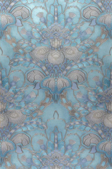 Archiv Wallpaper Malsumi turquoise Roll Width