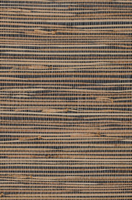 Natural Wallpaper Wallpaper Grass on Roll 14 brown beige A4 Detail