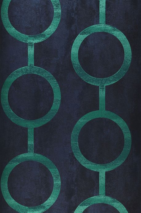 Bauhaus Wallpaper Wallpaper Florin blue green Roll Width