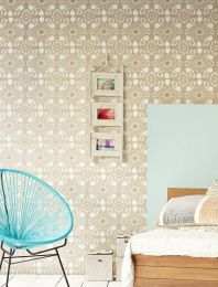 Wallpaper Rosane grey beige