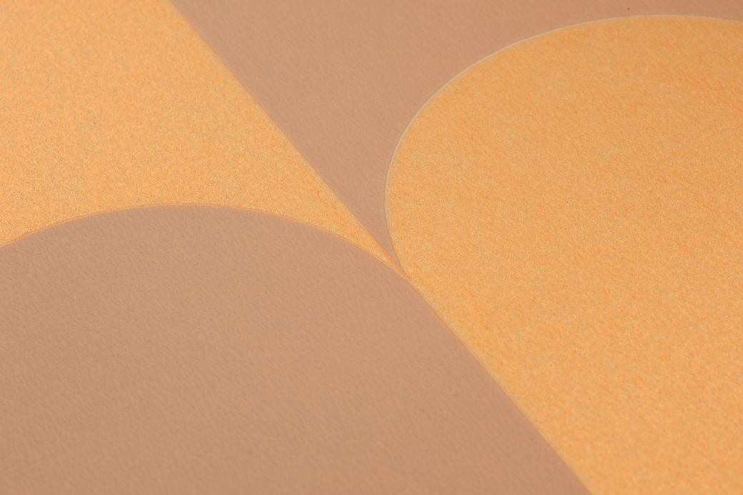 Geometric Wallpaper Wallpaper Neluwa beige red Detail View