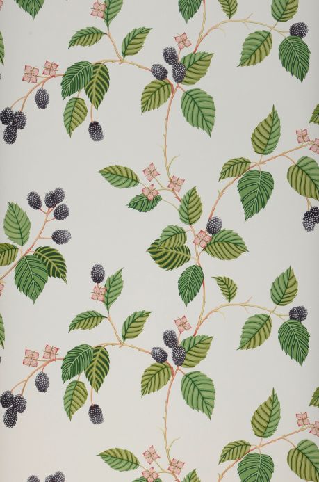 Leaf and Foliage Wallpaper Wallpaper Francesca shades of green Roll Width