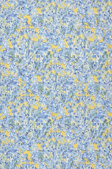 Floral Wallpaper Wallpaper VanGogh Irisis brilliant blue Roll Width