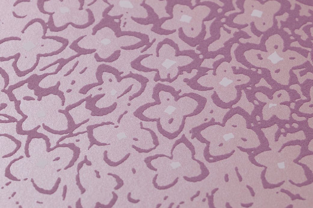 Archiv Wallpaper Stopela pastel violet Detail View