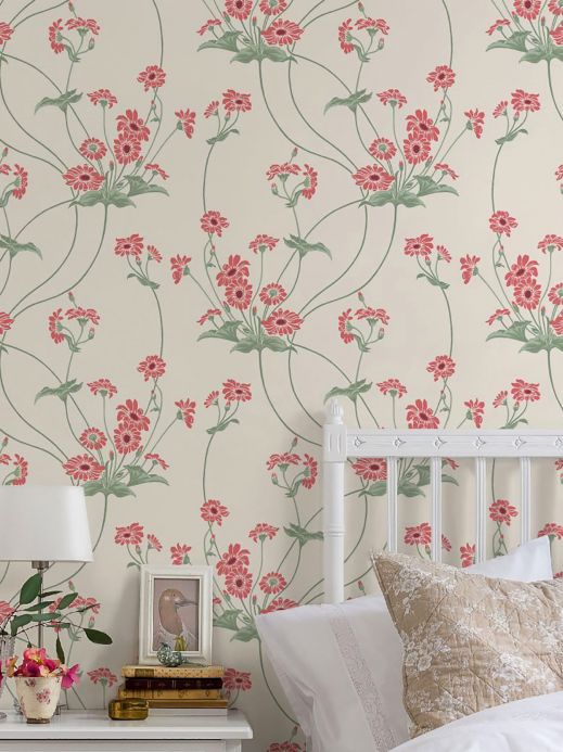 Paper-based Wallpaper Wallpaper Desiree orient red Room View