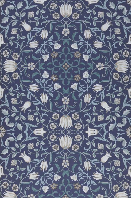 Art Nouveau Wallpaper Wallpaper Aleen blue Roll Width