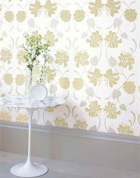 Wallpaper Isis pale yellow green