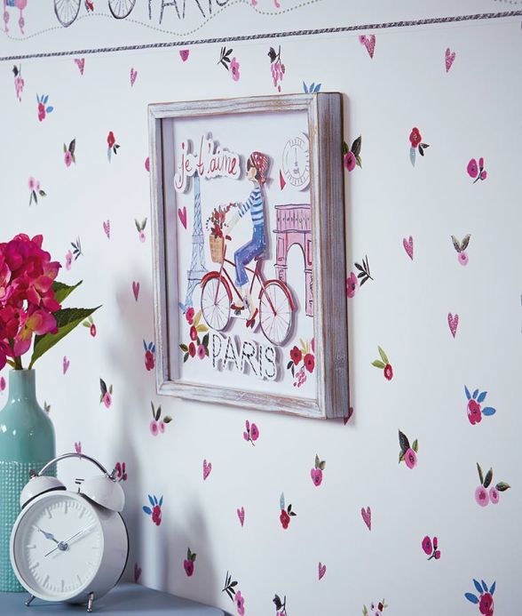 Floral Wallpaper Wallpaper Peppa cream Room View
