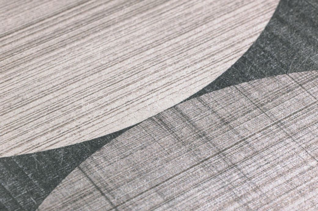 Papier peint de style industriel Papier peint Kasavu gris argent brillant Vue détail