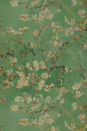 Papel pintado VanGogh Blossom verde reseda