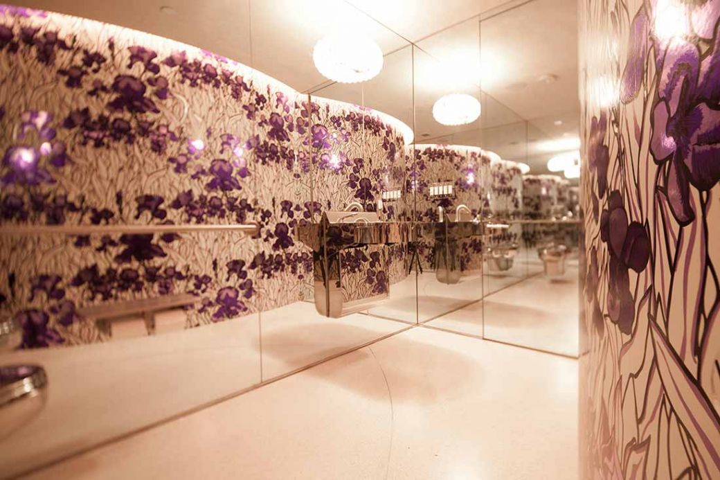Metallic Wallpaper Wallpaper Iris violet Room View