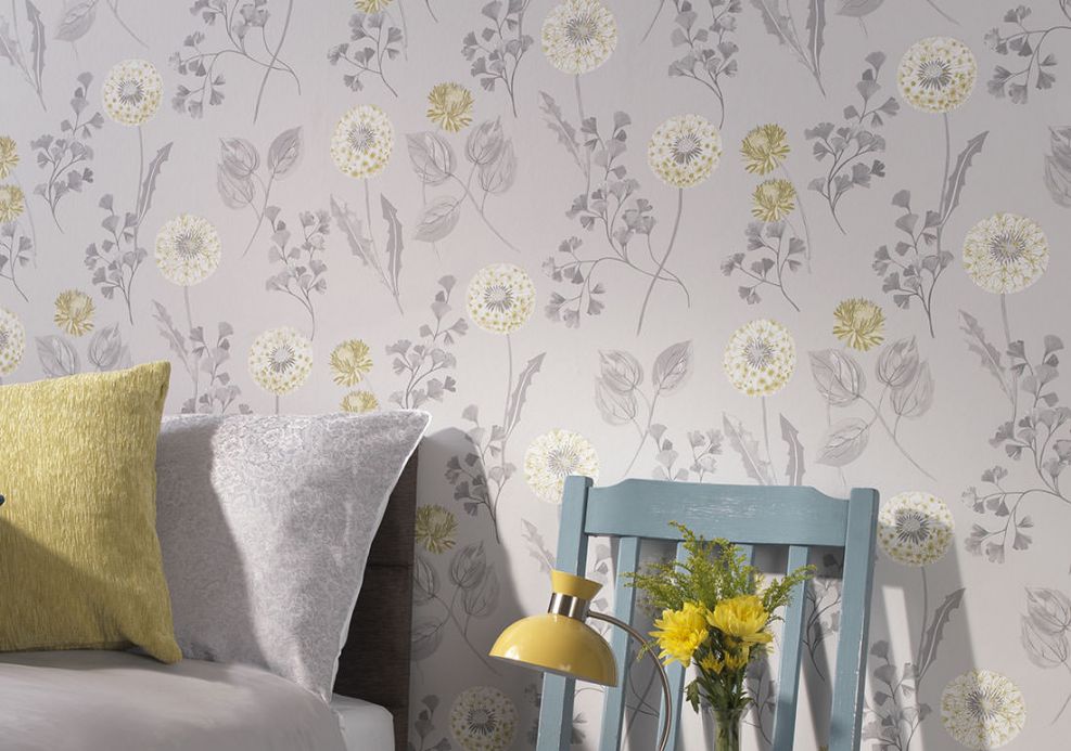 Archiv Wallpaper Tauria grey tones Room View
