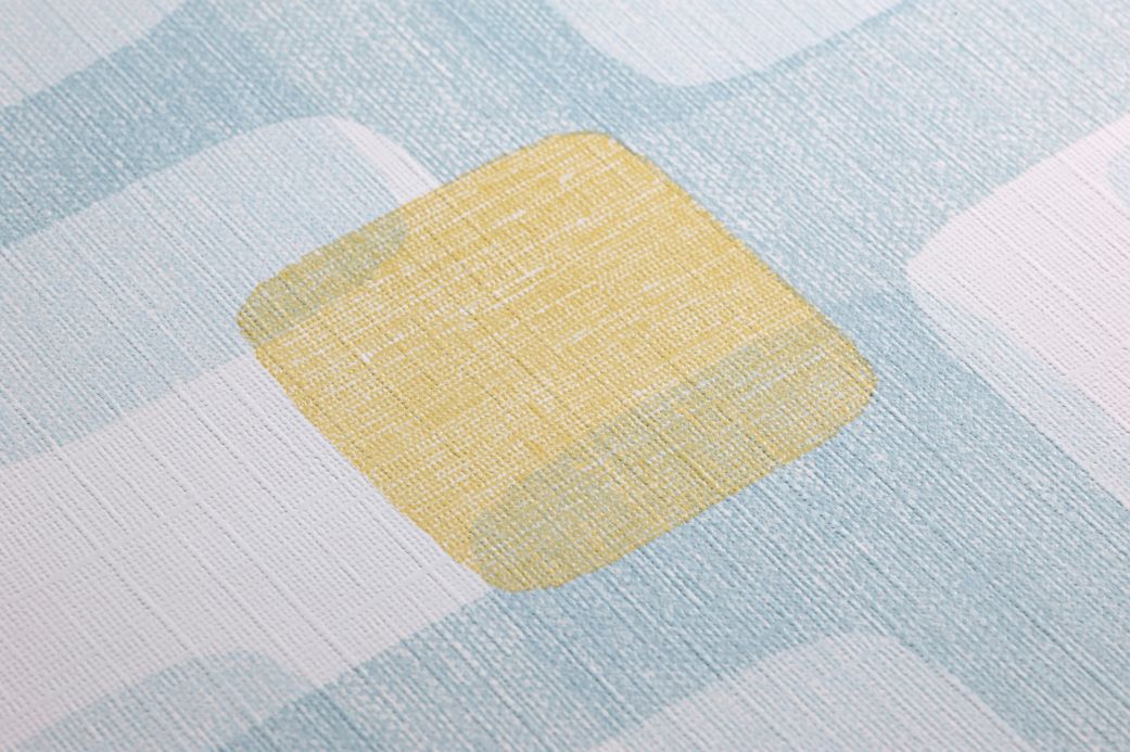 Paper-based Wallpaper Wallpaper Majana mint turquoise Detail View