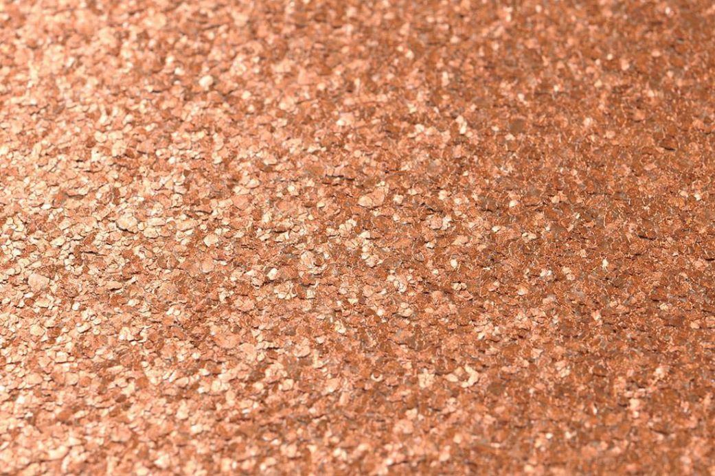 Plain Wallpaper Wallpaper Mica Modern 01 copper Detail View