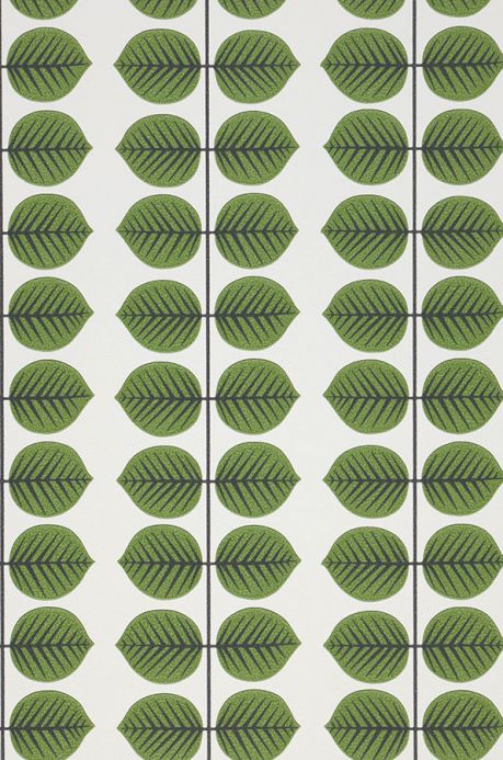 Botanische Tapeten Tapete Leonarda Grün A4-Ausschnitt