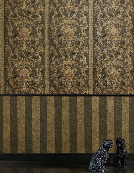 Versace Wallpaper Wallpaper Pezolato sand yellow Room View