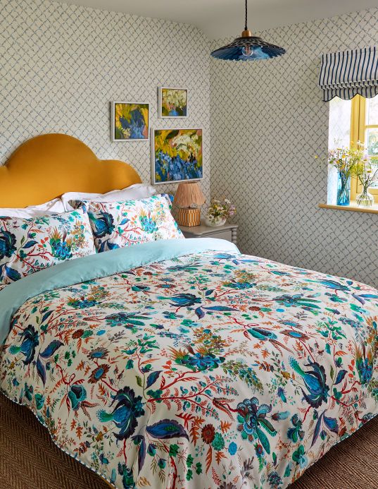 All Wallpaper Braided Daisy brilliant blue Room View