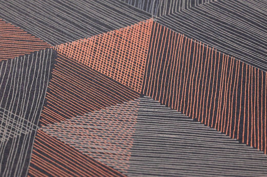 Archiv Wallpaper Pegasus copper shimmer Detail View