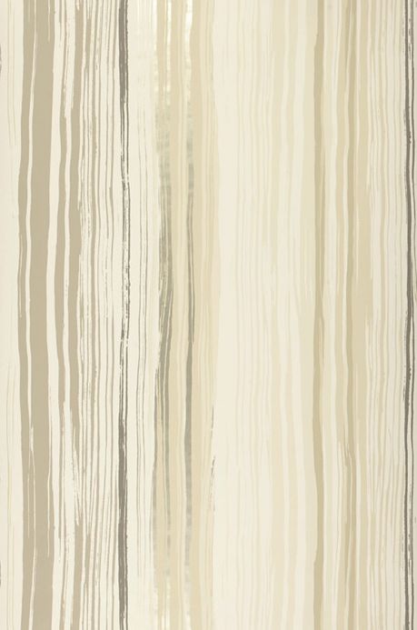Striped Wallpaper Wallpaper Cosima light grey beige Roll Width