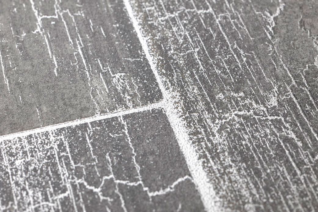Wood effect Wallpaper Wallpaper Atoras dark grey Detail View