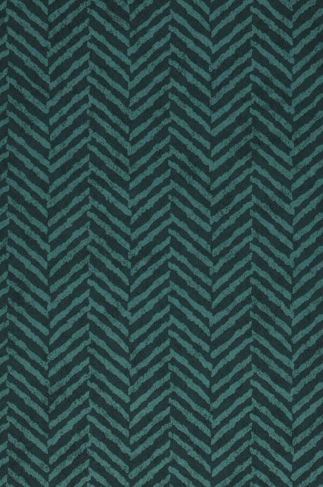 Vliestapeten Tapete Patani Blaugrün A4-Ausschnitt